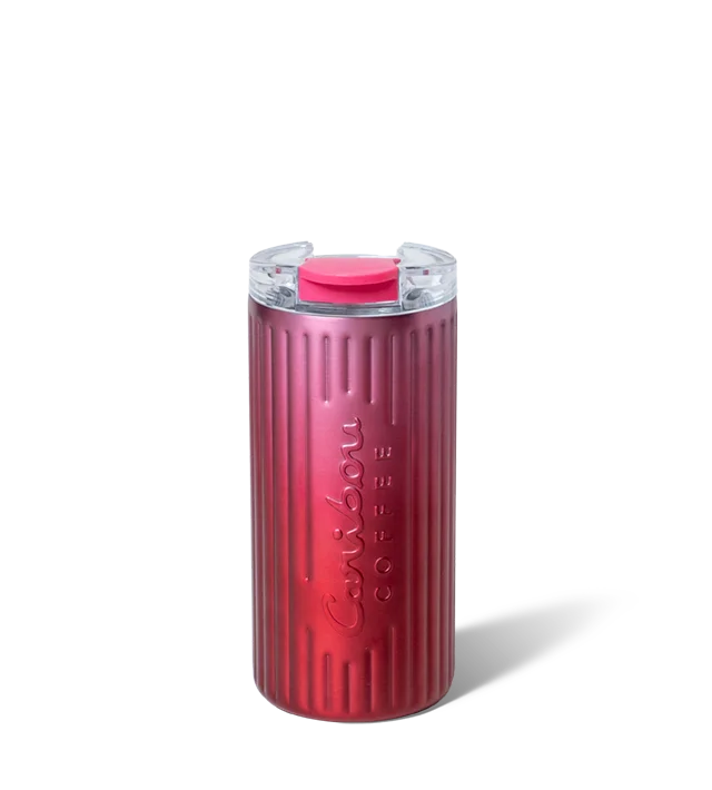 Ribbed 16oz Stainless Steel Logo Tumbler- Cosmo