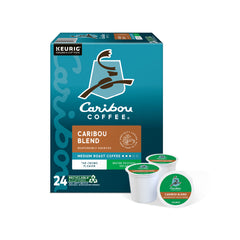 Caribou Blend Decaf, Single-Serve Keurig K-Cup® Pods, Medium Roast Coffee, 24 Count