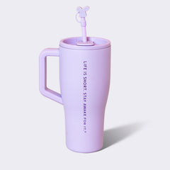Feeling Festive 30oz Stainless Steel Handled Tumbler with Straw Topper – Sugar Plum