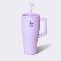 Feeling Festive 30oz Stainless Steel Handled Tumbler with Straw Topper – Sugar Plum